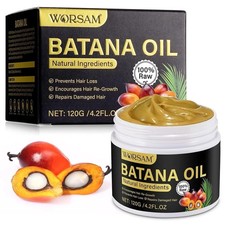 Raw Batana Oil for Hair Growth and Repair, 100 Pure Dr. Sebi Unrefined Batana O