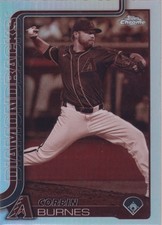 2025 Topps Chrome #17 CORBIN BURNES SEPIA REFRACTOR SP DIAMONDBACKS
