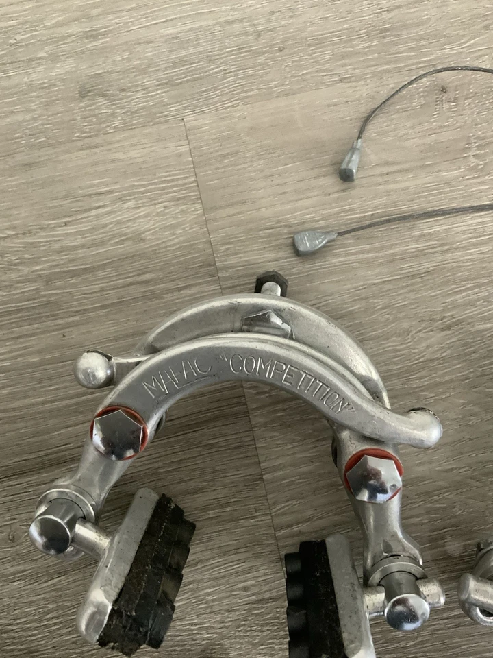 MAFAC COMPETITON BRAKE CALIPERS CENTER PULL 60-70 MM REACH STRADDLES CABLE GUIDE - Image 2 of 4