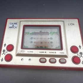 Nintendo Game & Watch LION LN-08 Gold Series 1981 [JUNK] Tested Works Vintage