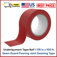 Underlayment Tape Roll 1-7/8 in x 100 ft Seam Guard Flooring Joint Seaming Tape