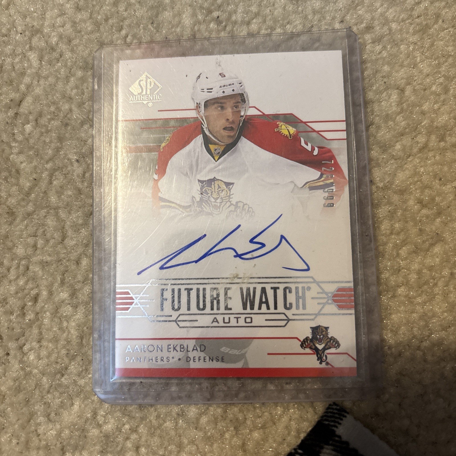 2014-15 SP Authentic Aaron Ekblad RC Future Watch Auto #726/999 Panthers