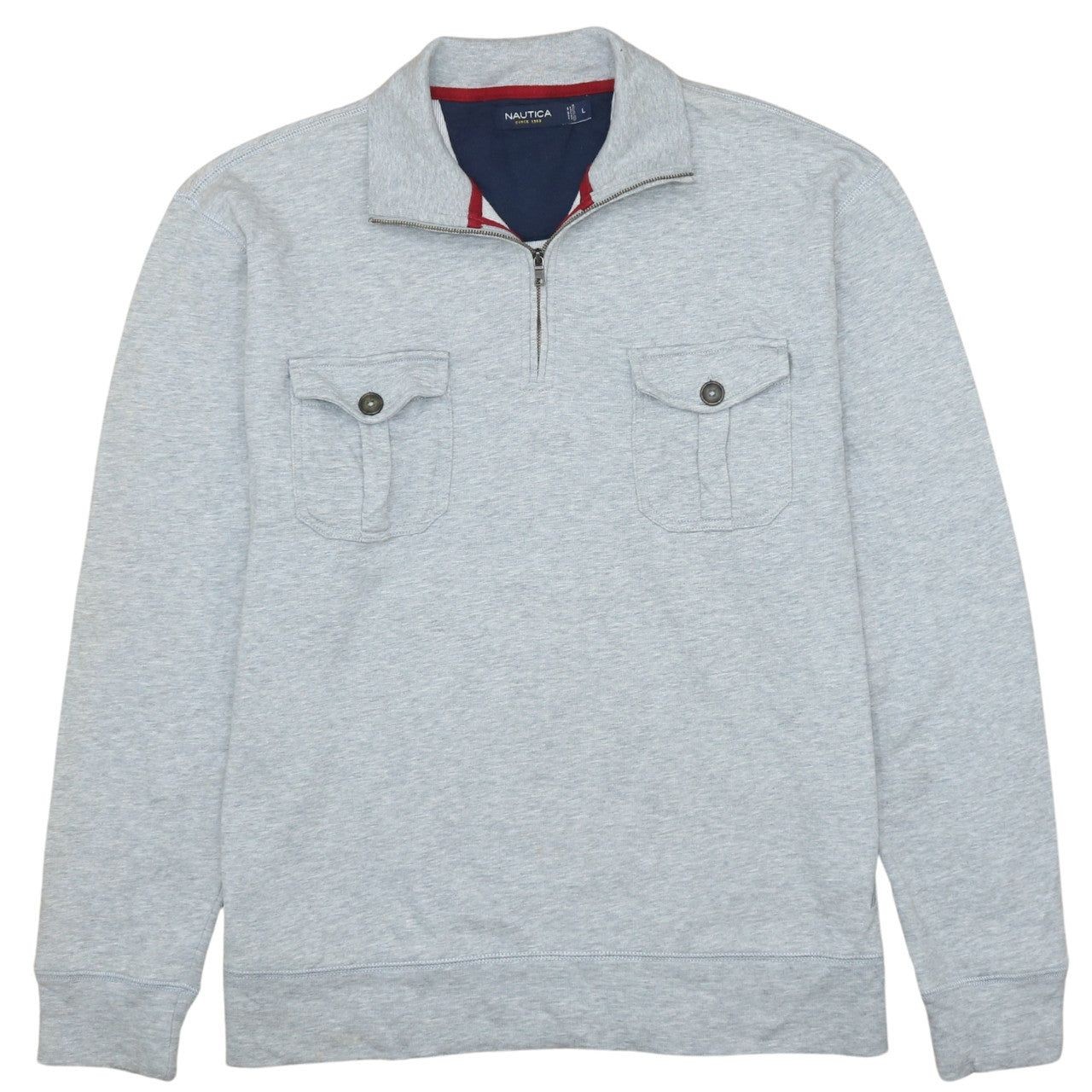 Nautica Grey Sweatshirt Mens L