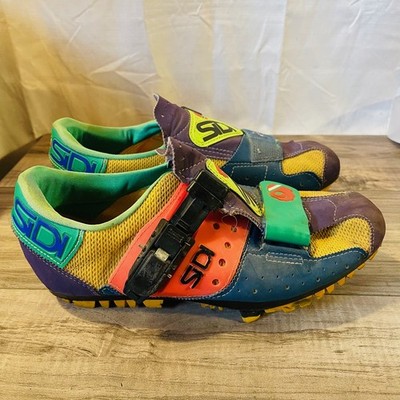 Vintage SIDI Multicolor MTB Shoes 41 Dominator Retro