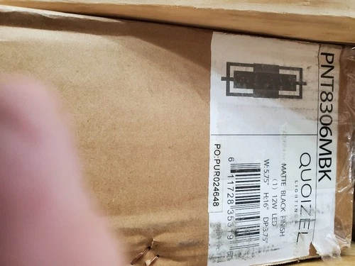 Quoizel PNT8306MBK Pointsett Wall Sconces Outdoor Lighting - Picture 4 of 4