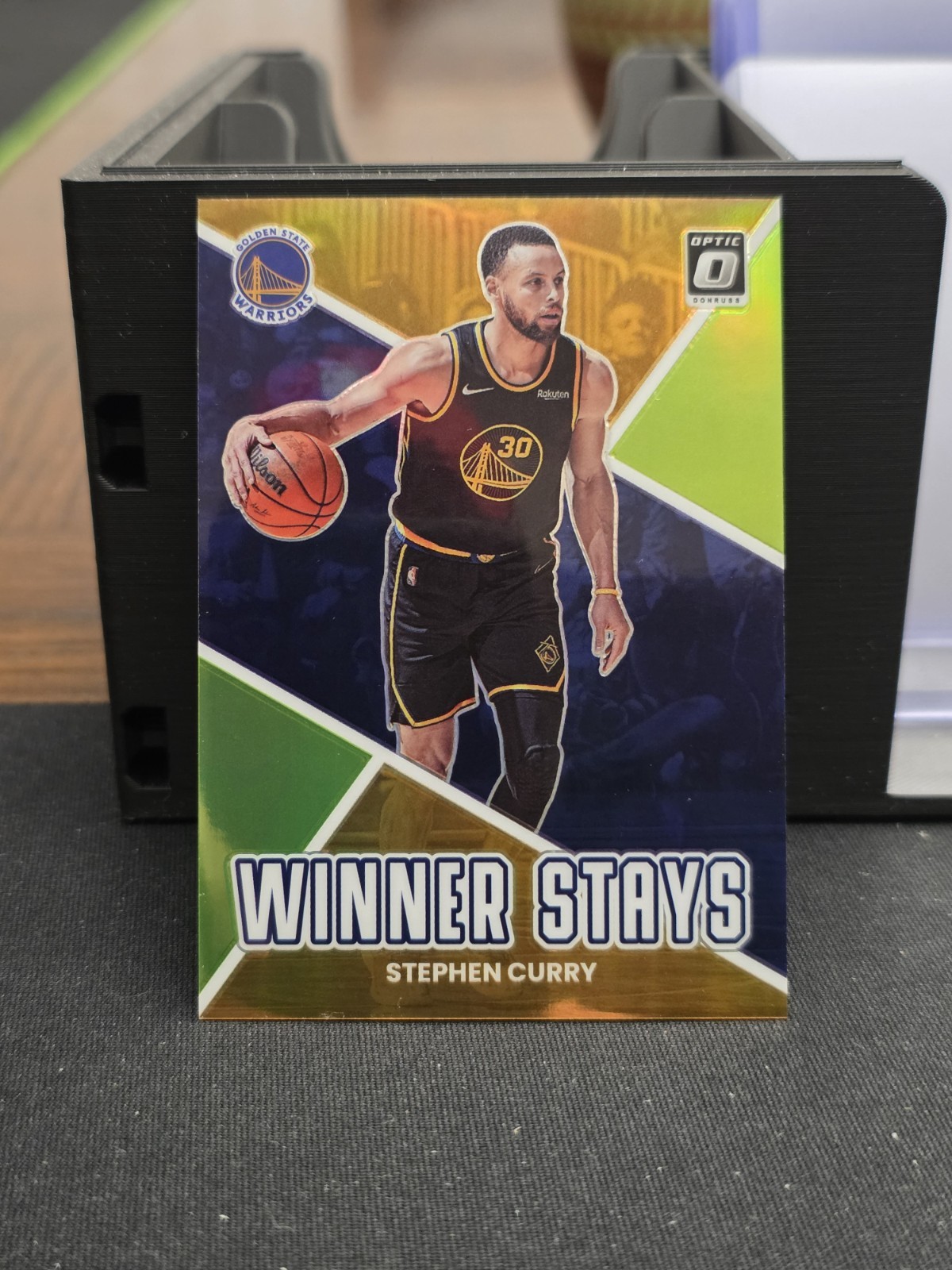 2022-23 Donruss Optic Stephen Curry Winner Stays Prizm #18 Lime Green /149