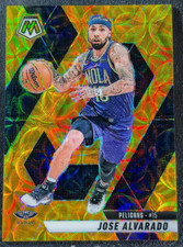 Jose Alvarado 2024-25 Panini Mosaic 03/10 Gold Choice Pelicans #199