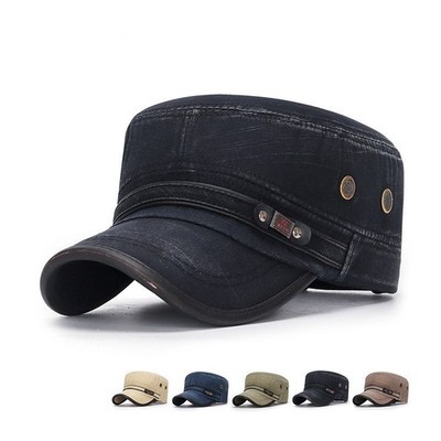  Neu Retro Flatcap mit atmungsaktivem Design, Sonnenschutz Angelhut für Herren