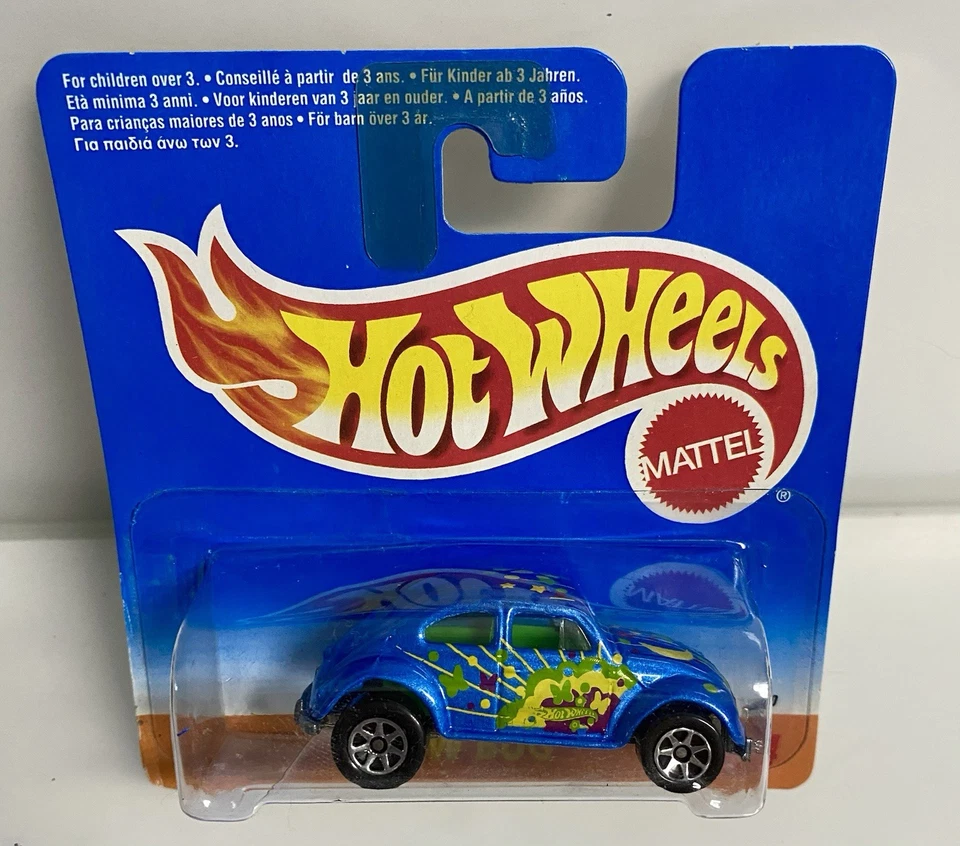 1:64 HOT WHEELS VW BUG MOD BOD 3/4 1996 MALAYSIA METAL/METAL HTF MINT ON CARD - Image 2 of 4