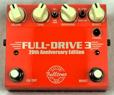 FULLTONE Full-Drive 3 - 20th Anniversary - Custom Shop - OVERDRIVE EFFECT Pedal