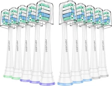 “Philips Sonicare Compatible Toothbrush Refill Heads-10 Pack-Fits Standard