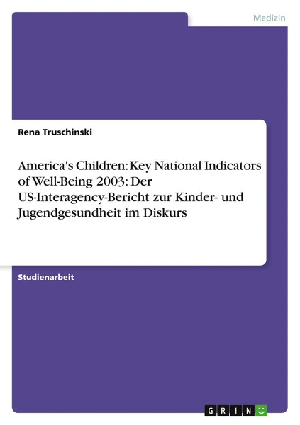 America's Children: Key National Indicators Of Well-Being 2003: Der...-image