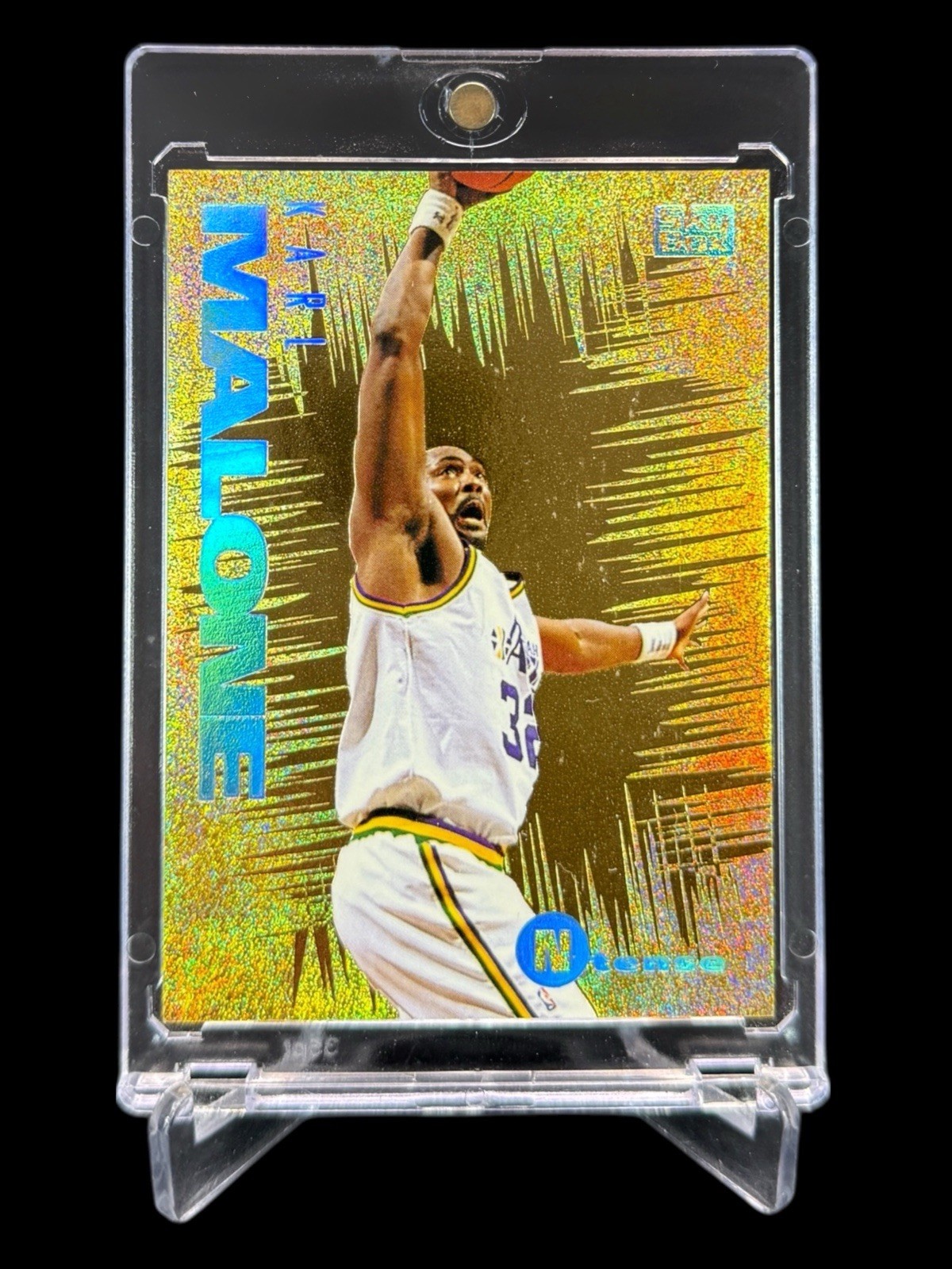 1994/95 Skybox E-Motion KARL MALONE N-TENSE GOLD HOLO 5 of 10 SSP🔥ULTRA RARE🔥