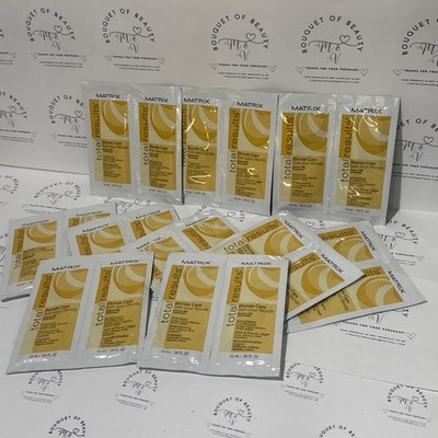 MATRIX TOTAL RESULTS BLONDE CARE SHAMPOO/ CONDITIONER .34OZ SAMPLE~PACK OF 10**