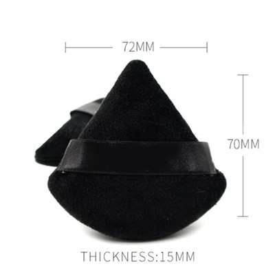 2PCS Triangle Powder Puff Portable Wiederverwendbare Latex Foam Cosmetic Found