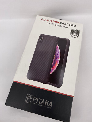 PITAKA iPhone Xs Max MagCase Pro Schwarz Aramid Carbon Hülle MagSafe