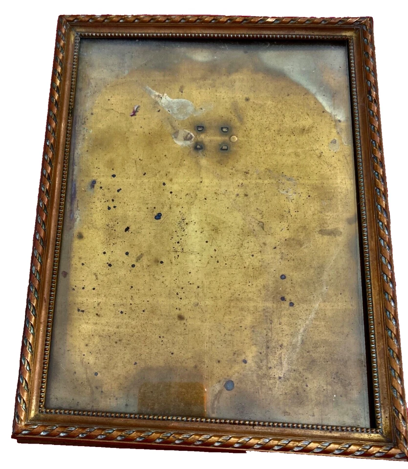 cadre porte photo ancien  bronze - laiton  napoléon III - N°14 - taille XXL - Photo 4/4