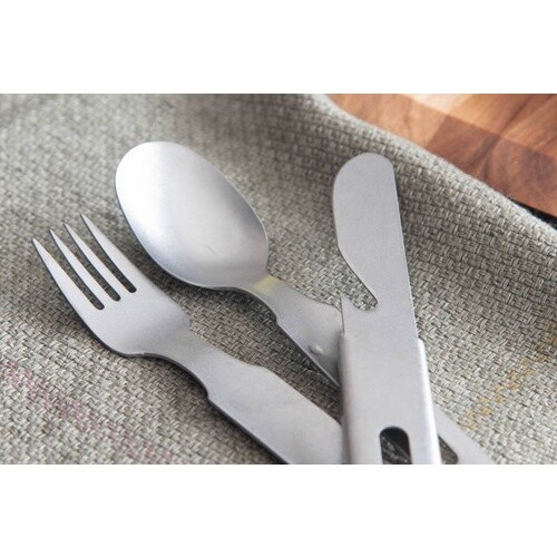 Nagao Tsubame Sanjo Camping Outdoor Stainless Cutlery Set 4in1 Fork Knife Spoon - Bild 7 von 7