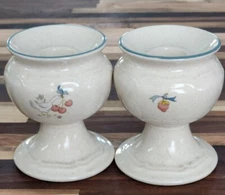 International China Marmalade Geese Candlestick Holders Set of Two