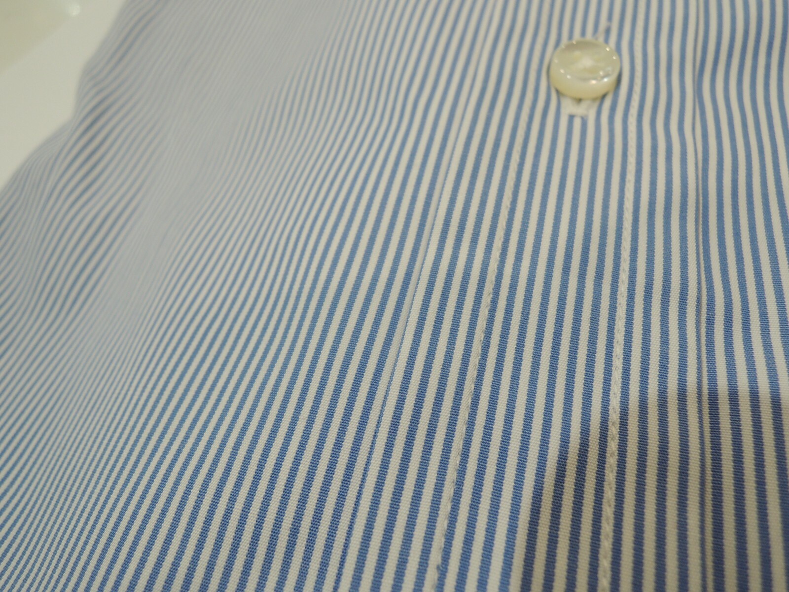 Ralph Lauren Black Label Long Sleeves Striped Polo Dress Shirt in Blue Sz16 -New image 8