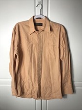 Joseph  Feiss International Long Sleeve Dress Shirt Orange 32/33
