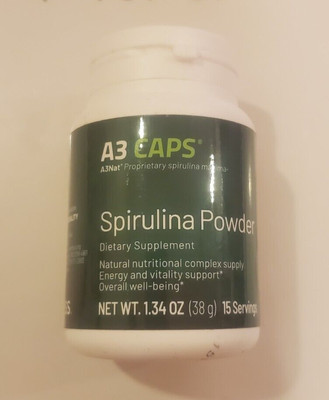 A3 Spirulina Caps Dietary supplement: spirulina, a natural source of bioavailabl