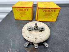Vintage Lot Of 3 Boxed Ohmite Rheostat Potentiometer 150 Watt Model L