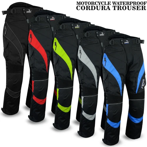 NEW Motorbike Motorcycle Waterproof Cordura Textile Trousers Pants CE Armours 