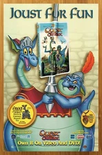 1998 Quest for Camelot VHS/DVD Print Ad/Poster 90s Kid Animated Movie Promo Art