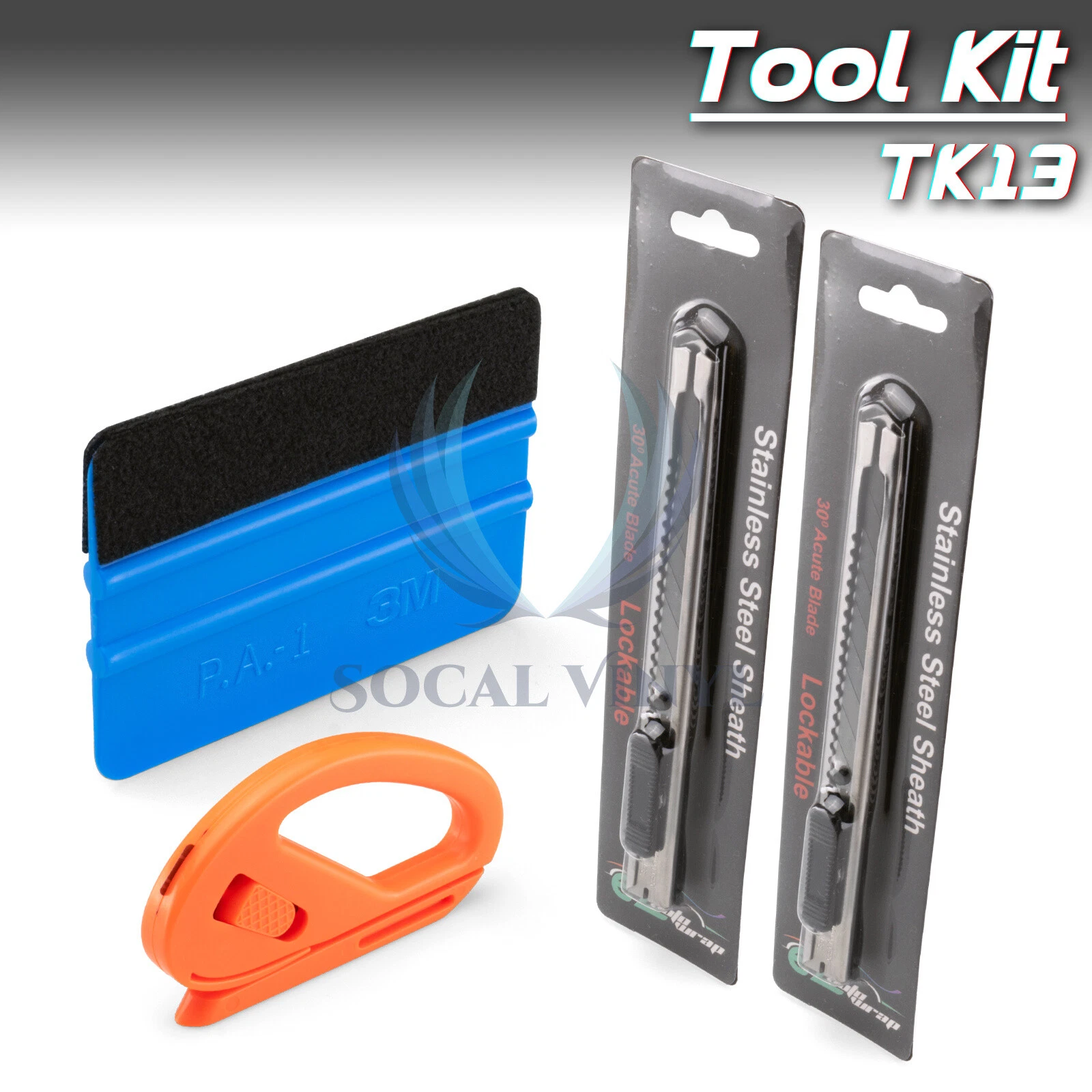 Kit d'outils Supreme Car Wrap vinyle raclette sans rayures gants rasoir aimants 13