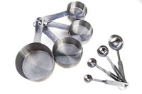 Kitchen Winners 8-piece Deluxe Stainless Steel Measuring Cup And Measuring Spoon on sale Kitchen Winners 8-piece Deluxe Stainless Steel Measuring Cup And Measuring Spoon on sale