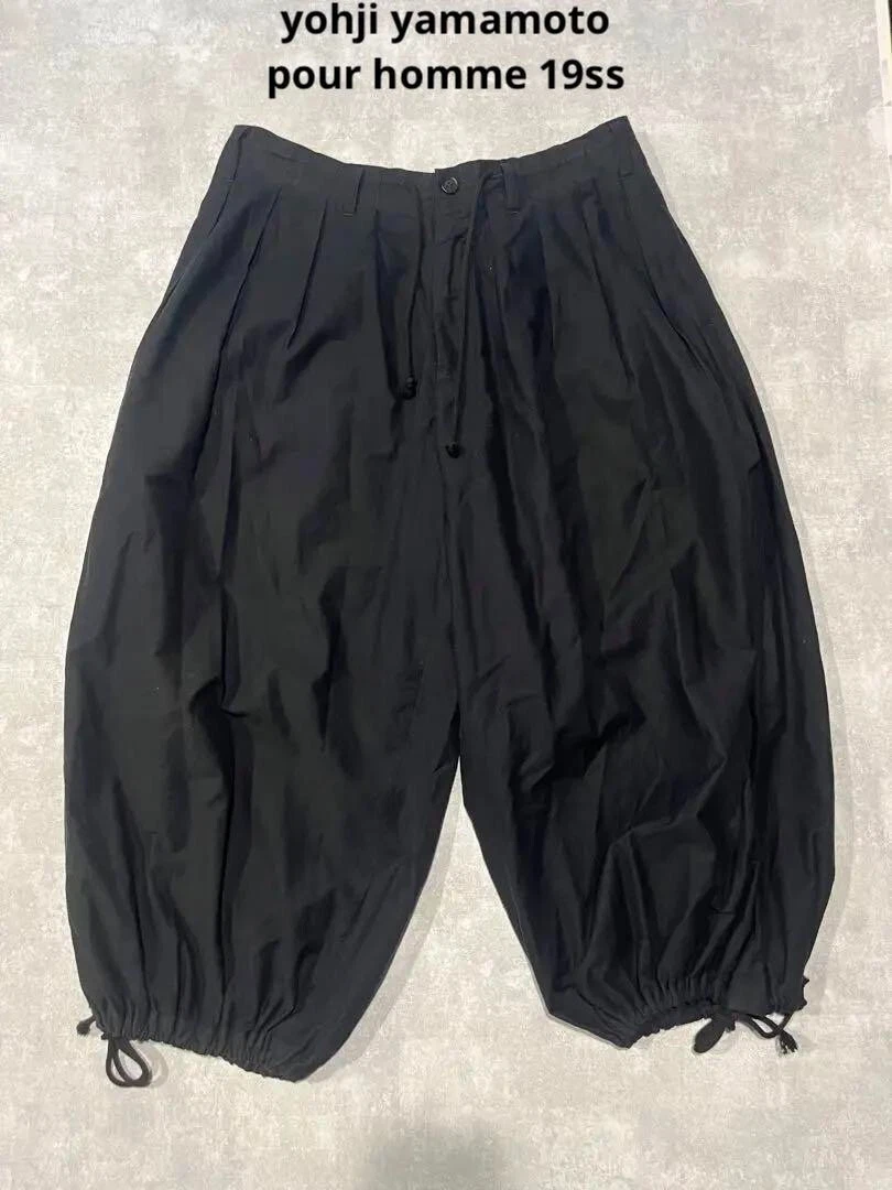 YOHJI YAMAMOTO POUR HOMME 19ss Cotton-twill Balloon Pant Size 3 Cotton Used