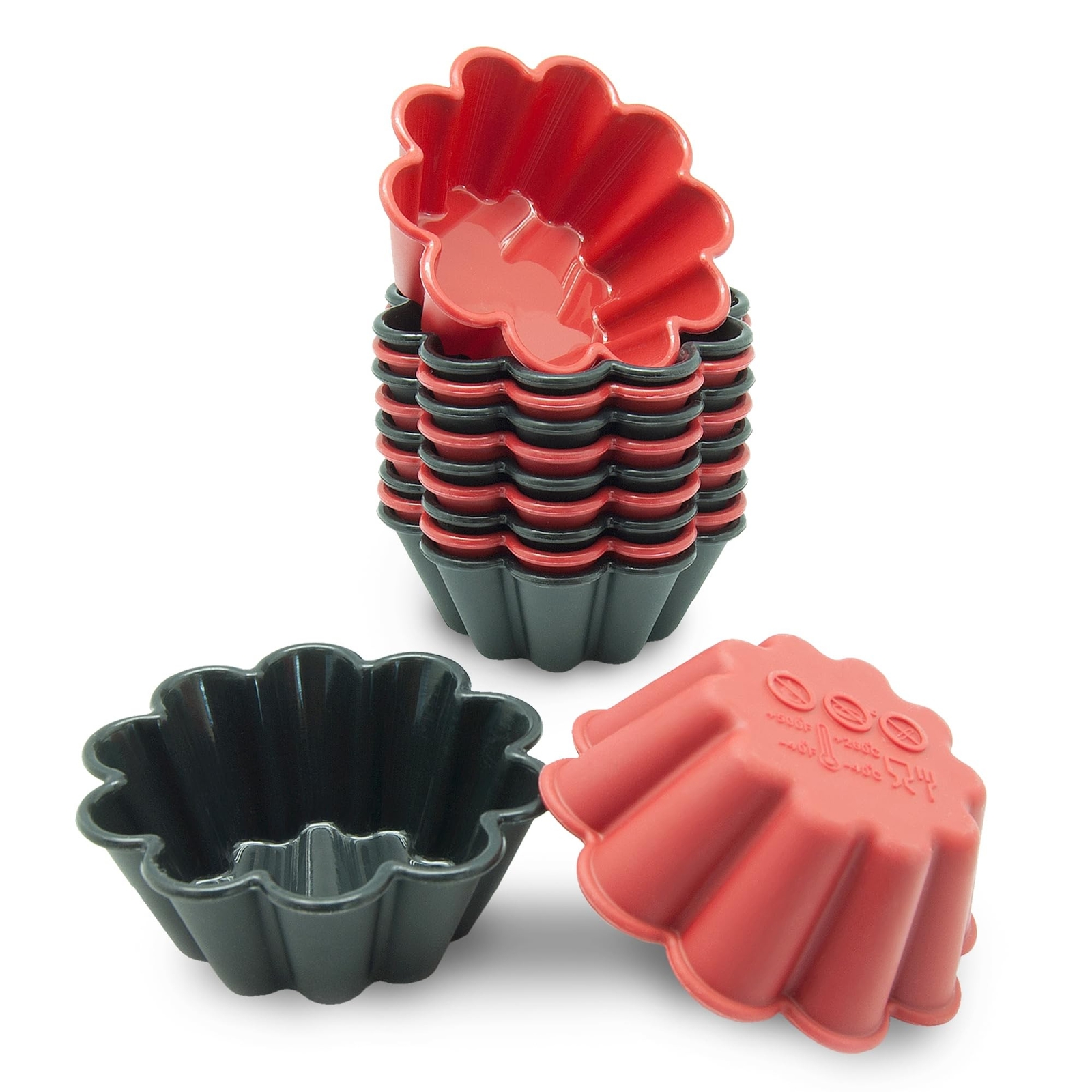 Freshware 12-Pack 3-Inch Reusable Silicone Cupcake Liners