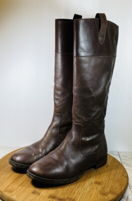 Lauren Ralph Lauren Dark Brown Tall Leather Riding Boots ladies Size 6B STARA