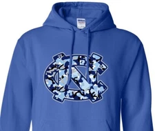 UNC - University of North Carolina - Tarheels - College Football - Camo - Hoodie