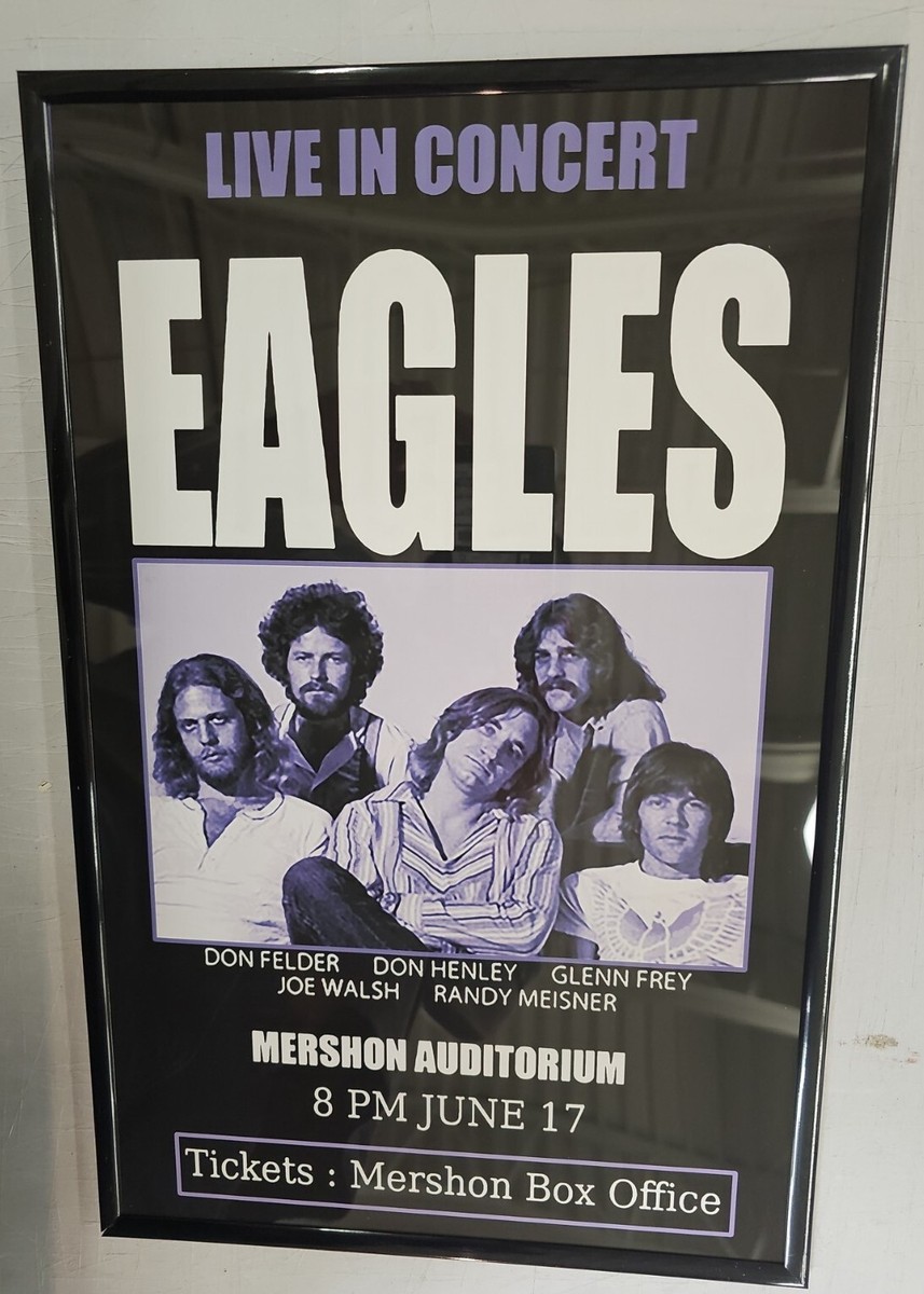 Eagles Mershon Auditorium Concert Poster 11 X 17 Framed | eBay