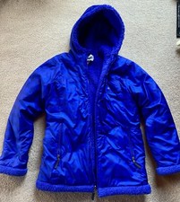 Patagonia Jacket Size 14 XL Sherpa Fleece Pile Reversible Kids Youth,Blue/Black