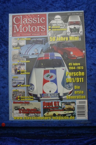 Classic Motors 1/09 Porsche 901 911 Opel GT 50Jahre Mini