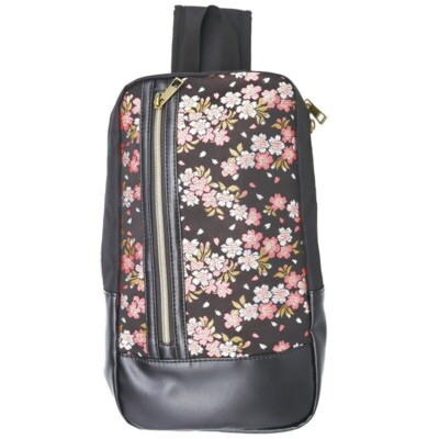 Japanisches besticktes Muster Sling Bag Crossbody von Ripple - Sakura Blossom...