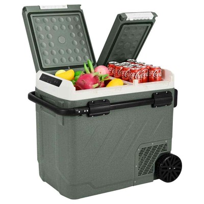 61 Qt. Portable Fridge Car Refrigerator Dual Zone Electric Cooler 12-Volt Compre