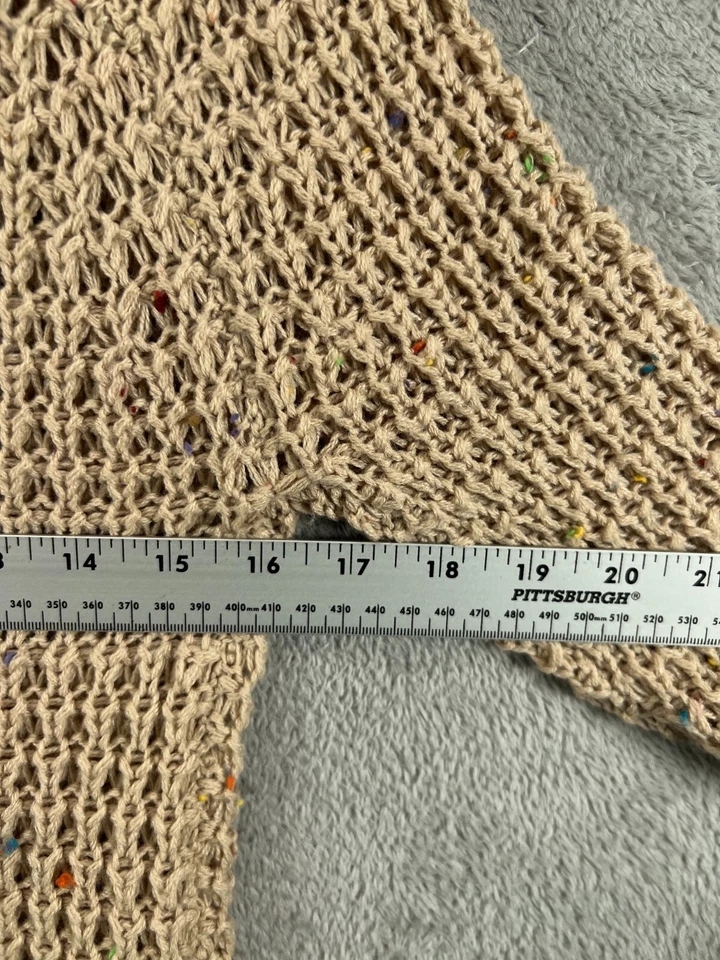 Vestido suéter mediano RUE21 para mujer mini marrón grueso capucha de múltiples motas manga larga Foto 4 de 4