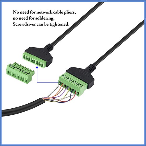 Network cable extension cable RJ45 Solderless holes secure the wiring terminals - Picture 16 of 18