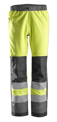 Snickers AllroundWork Hi-Vis wasserdichte Shell Arbeitshose, Kl. 2, EN 20471, 34