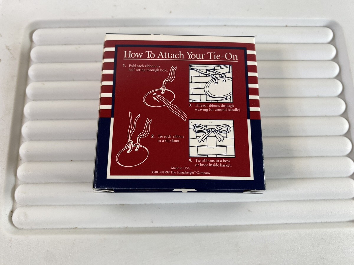 Longaberger 2000 Basket Tie On Accessory All American 35483 New