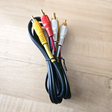 RCA Audio Video Cable 3FT AV Cable - Red, Yellow, White 3 Male Connectors USED