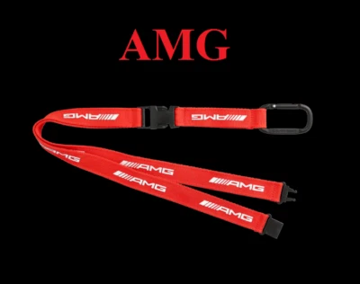 Laccetto Lanyard Mercedes-Benz AMG Rosso Portachiavi B66959266 Originale Nuovo