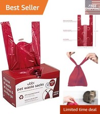 Eco-Friendly 400 Count Lavender-Scented Pet Waste Bags - Leak-Proof  Durable