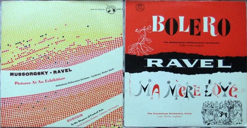2x 10" Concert Hall Vinyl LPs: Bolero / Pictures at an Exhibition