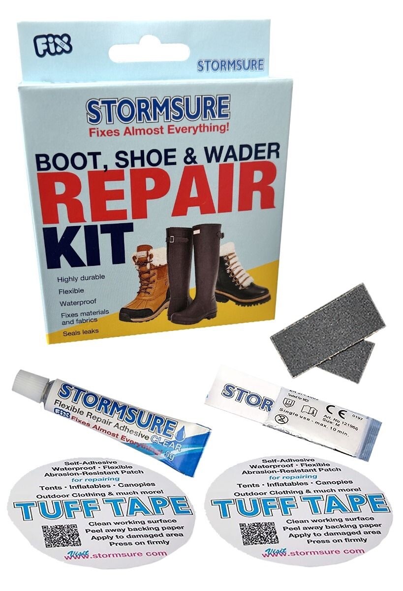 Stormsure Boot Shoe and Wader Repair Kit wellys boots goretex wellingtons