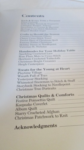 BH&G Christmas Crafts Book 1985 Hard Cover Crochet Cross Stitch Quilt Stuffed - Picture 5 of 12